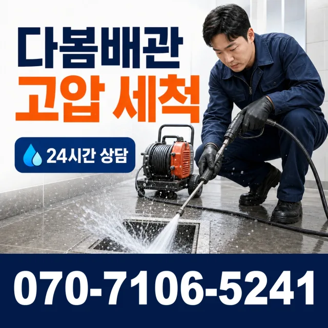 부산 동구 충장대로 배관고압세척 상담 이미지 4